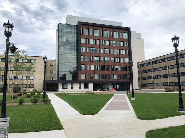 This new residence hall can house 126 new students living on campus Carthage College New Residence Hall