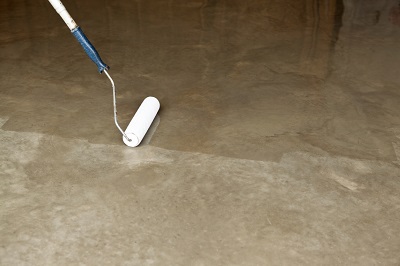 Bone Dry has moisture mitigation products for preparation, sealing, and coating Concrete Sealer Applicatoin