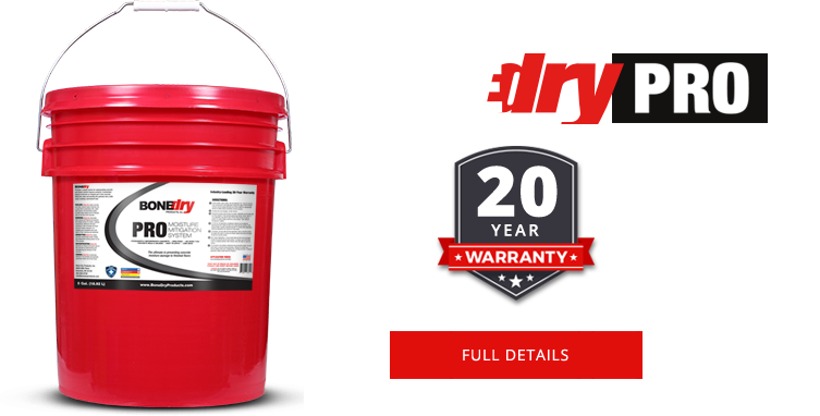Check out our commercial-grade concrete moisture mitigation package Bone Dry Commercial